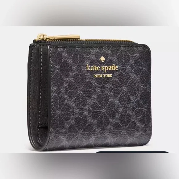 KATE SPADE Spade Flower Small LZip Wallet
Color Black-Gold
GUARANTEED AUTHENTIC - Picture 3 of 6